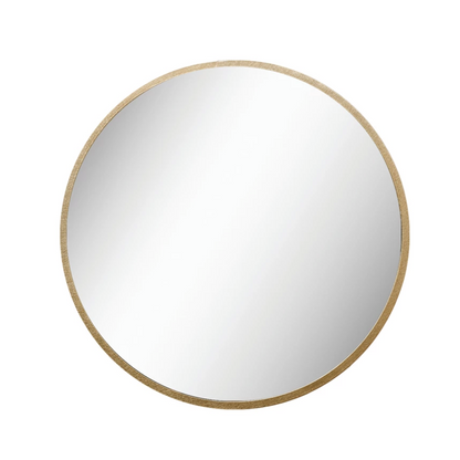 Gold Round Mirror 35.5”