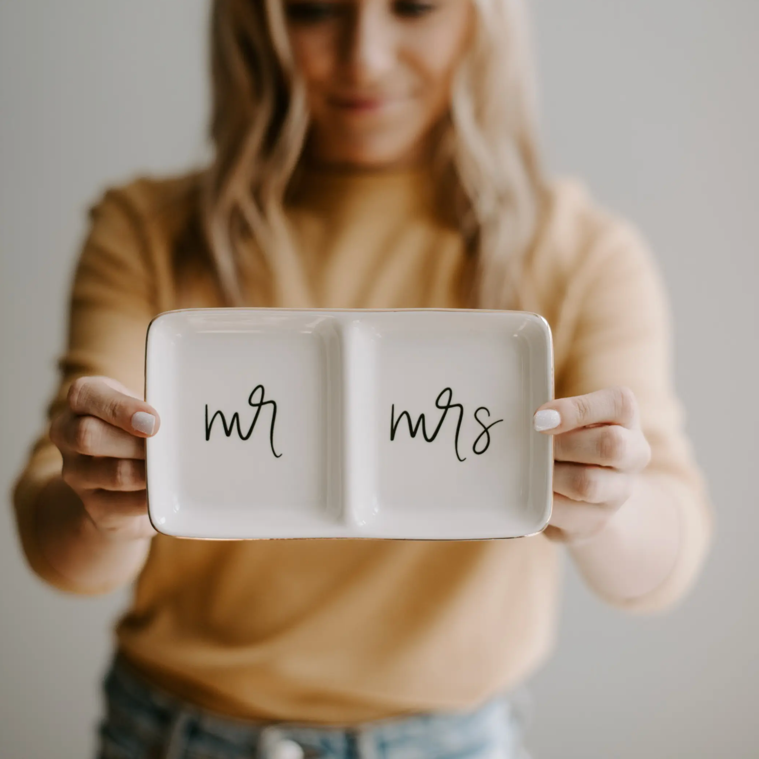 Mr and Mrs Jewelry Dish