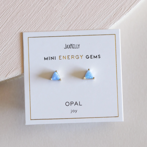 Opal Mini Energy Gem Studs