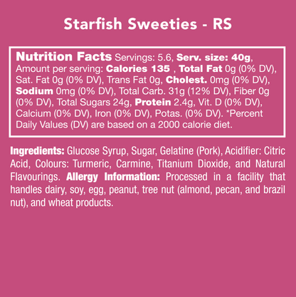 Starfish Gummy Sweeties