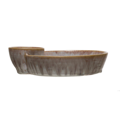Stoneware Serving Dish w/ Sections