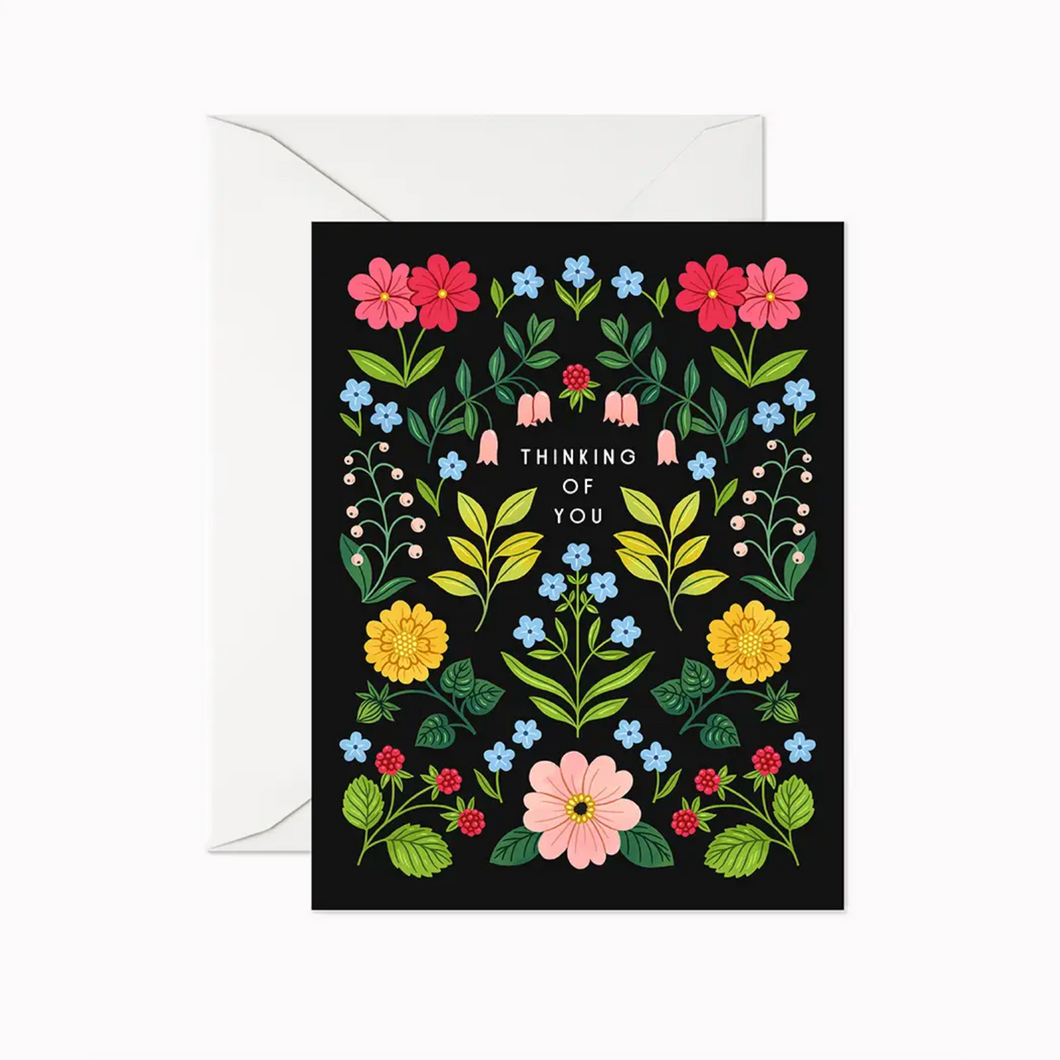 Bright Blooms Thinking of You Card