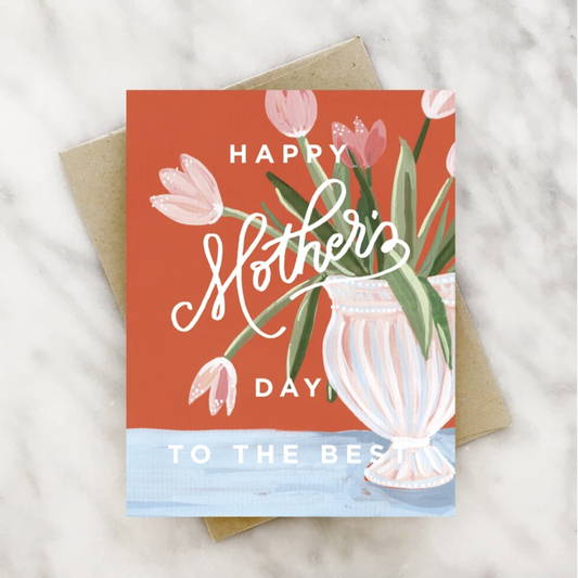 Tulip Vase Mother's Day Card