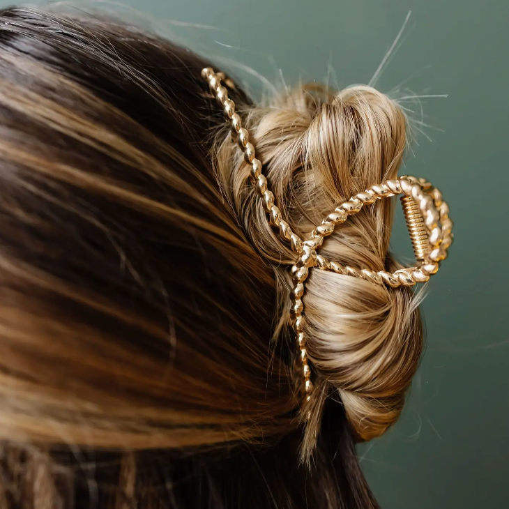 Twisted Gold Hair Claw