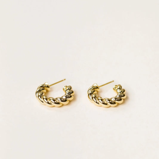 Gold Hoops - Twisted