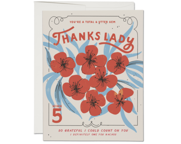 Thanks Lady Greeting Card