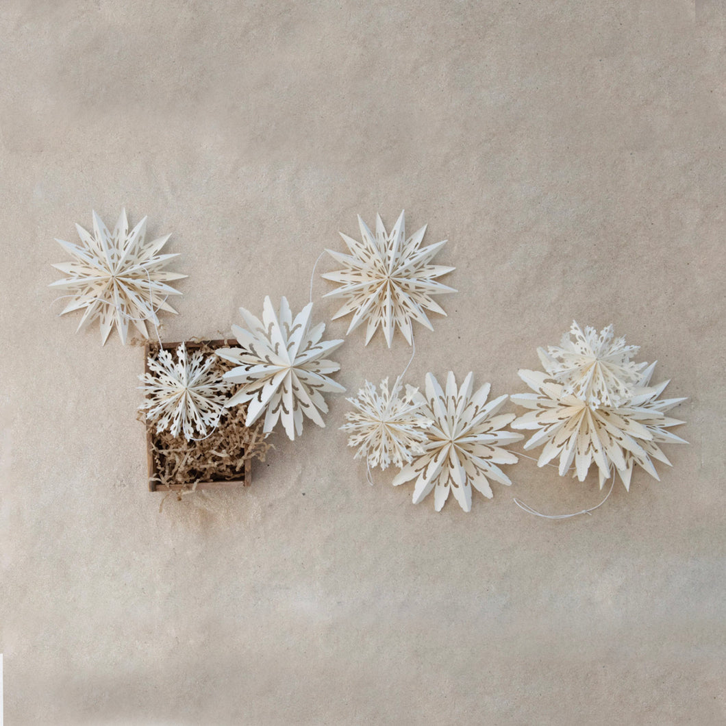 Paper Snowflake Garland