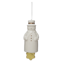 Load image into Gallery viewer, White &amp; Gold Stoneware Holiday Bells
